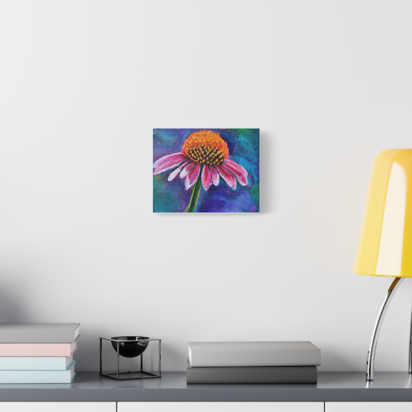 Vibrant Floral Canvas Art, Colorful Flower Wall Decor, Nature-Inspired Home Decor, Gift for Flower Lovers, Boho Wall Art