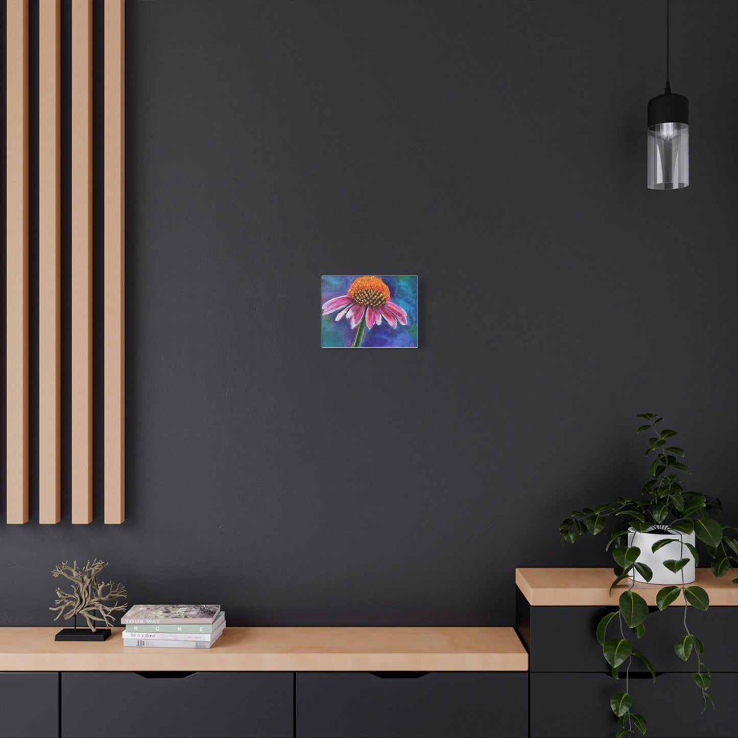 Vibrant Floral Canvas Art, Colorful Flower Wall Decor, Nature-Inspired Home Decor, Gift for Flower Lovers, Boho Wall Art