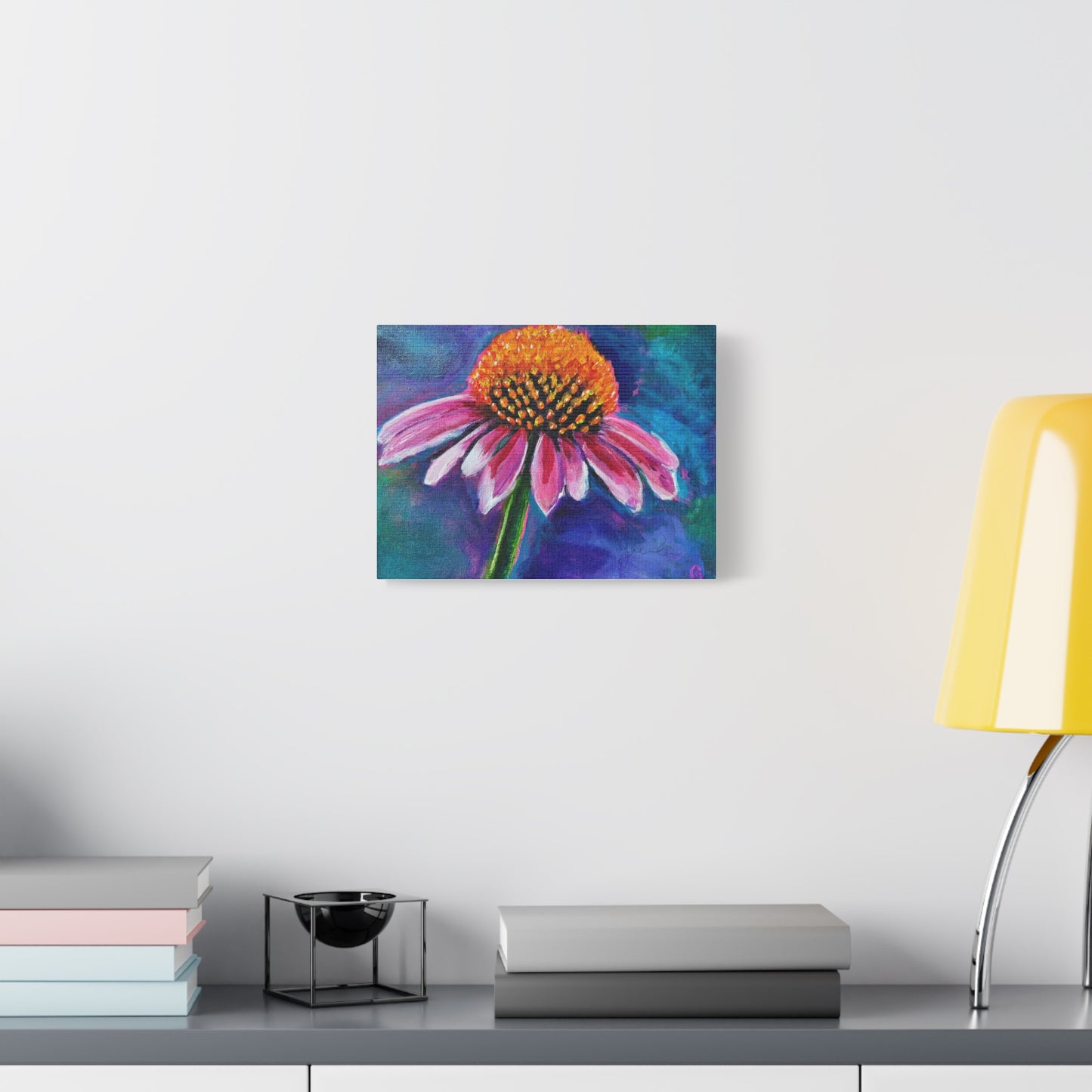 Vibrant Floral Canvas Art, Colorful Flower Wall Decor, Nature-Inspired Home Decor, Gift for Flower Lovers, Boho Wall Art